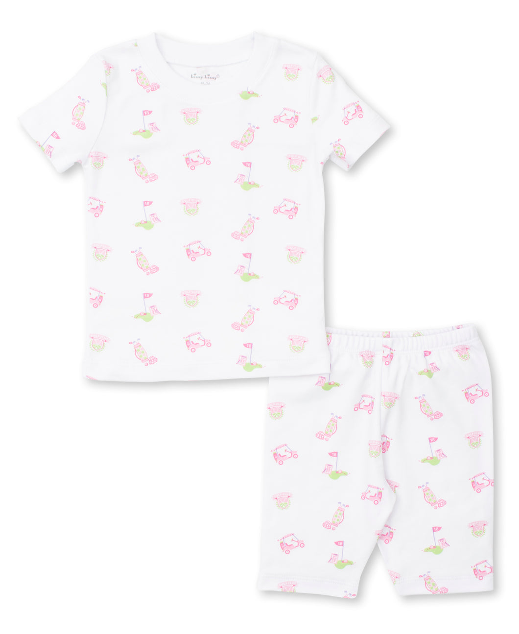 Golf Club Short PJ Set Snug PRT - Multi Pink
