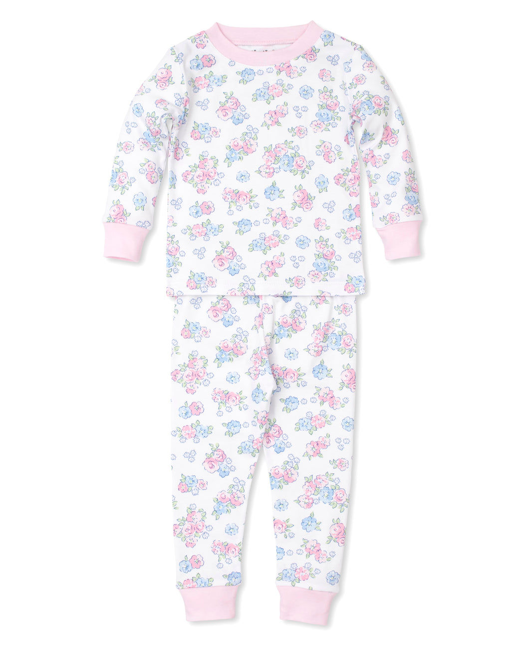 PJs Blue Blossoms Pajama Set Snug PRT - Multi
