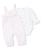 Load image into Gallery viewer, Giraffe Grins Overall Set Mix - Pink