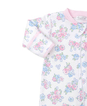Load image into Gallery viewer, PJs Blue Blossoms Footie w/ Zip PRT - Multi