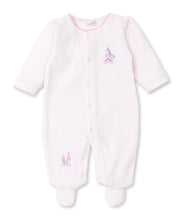 Load image into Gallery viewer, Unicorn Fairyland Velour Footie - Pink