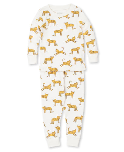 Little Leopard Pajama Set Snug PRT - Gold
