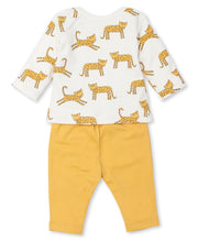 Load image into Gallery viewer, Little Leopard Pant Set Mix - Gold