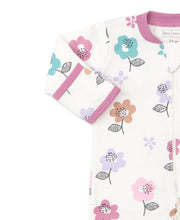 Load image into Gallery viewer, Hippie Floral Footie w/ Zip PRT - Multi