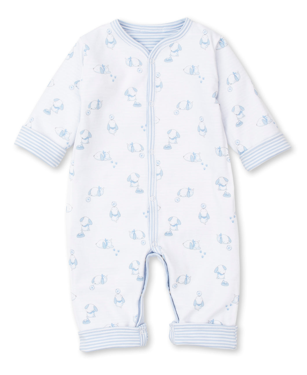 Peppy Pups Reversible Playsuit - Light Blue