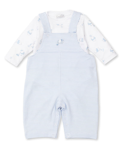 Peppy Pups Overall Set Mix - Light Blue