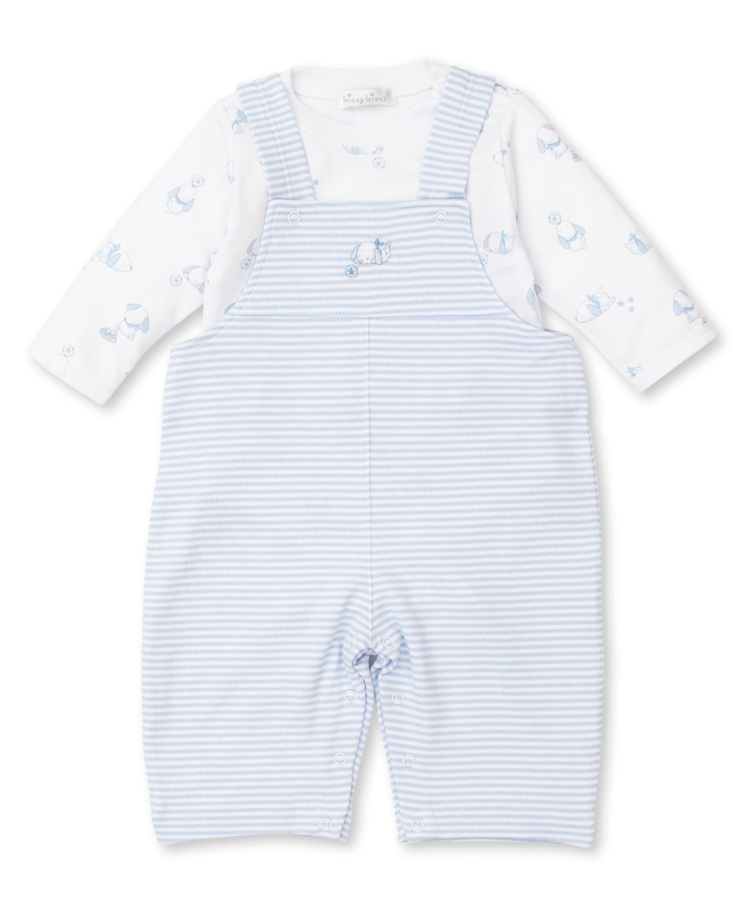 Peppy Pups Overall Set Mix - Light Blue