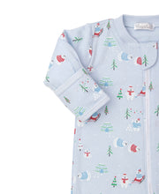 Load image into Gallery viewer, PJs Snow Cute Footie w/ Zip PRT - Multi Blue