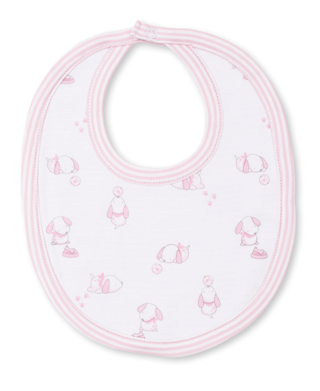 Peppy Pups Reversible Bib - Pink