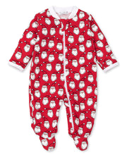 Load image into Gallery viewer, PJs Ho Ho Ho Footie w/ Zip PRT - Red