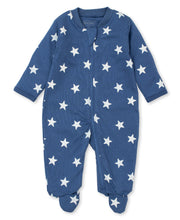 Load image into Gallery viewer, Star Crossed Footie w/ Zip PRT - Navy