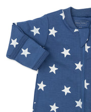 Load image into Gallery viewer, Star Crossed Footie w/ Zip PRT - Navy