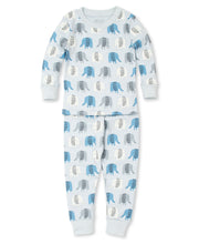 Load image into Gallery viewer, Edgy Elephants Pajama Set Snug PRT  - Multi Blue