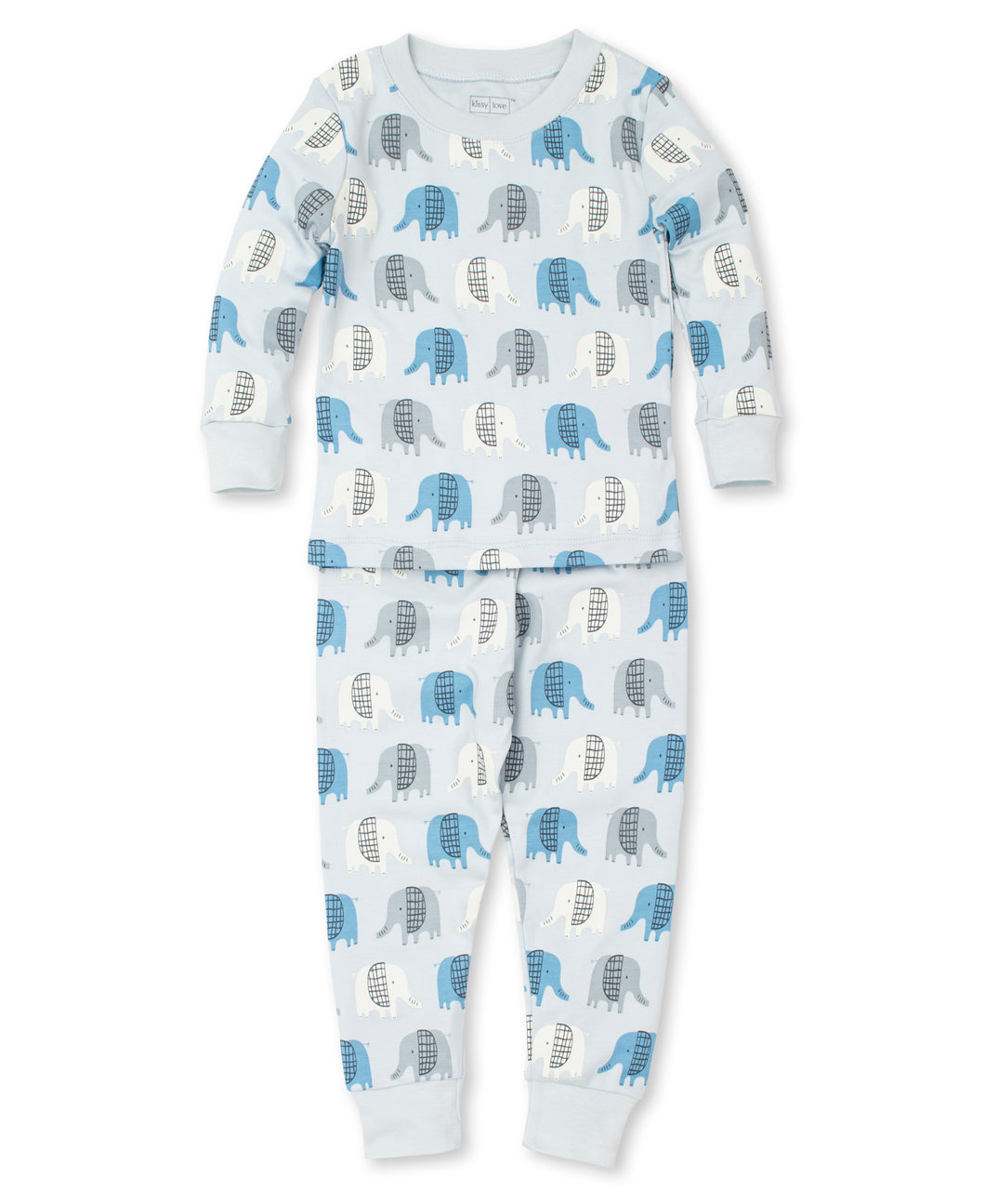 Edgy Elephants Pajama Set Snug PRT  - Multi Blue