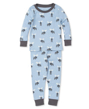 Load image into Gallery viewer, Moose Tracks Pajama Set Snug PRT - Multi Blue