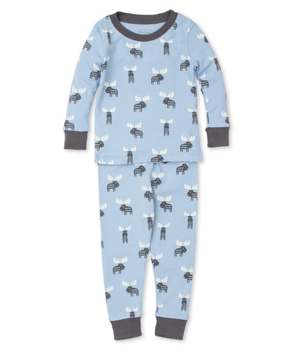 Moose Tracks Pajama Set Snug PRT - Multi Blue