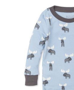 Moose Tracks Pajama Set Snug PRT - Multi Blue