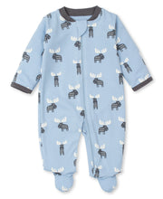 Load image into Gallery viewer, Moose Tracks Footie w/ Zip PRT - Multi Blue