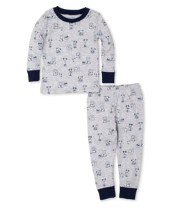 Puppy Pack Pajama Set Snug PRT - Navy/Grey