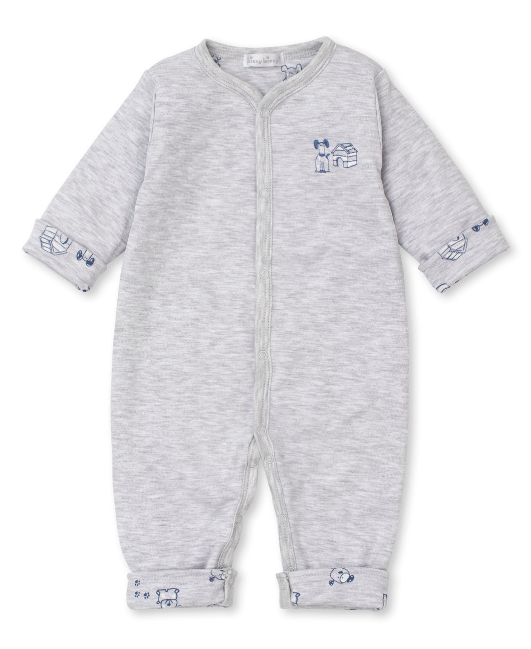 Puppy Pack Reversible Playsuit - Navy/Grey