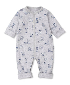 Puppy Pack Reversible Playsuit - Navy/Grey