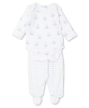 Load image into Gallery viewer, Bear Snuggles Footed Pant Set Mix - Light Blue