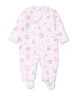 PJs Sprinkled Sweet Footie w/ Zip PRT - Pink