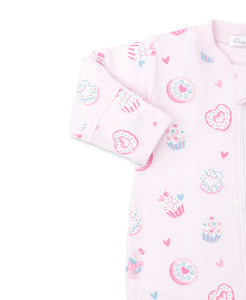 PJs Sprinkled Sweet Footie w/ Zip PRT - Pink