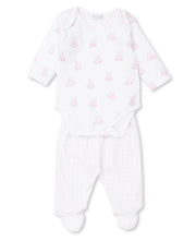 Load image into Gallery viewer, Bear Snuggles Footed Pant Set Mix - Pink