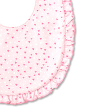 Load image into Gallery viewer, Kissy Sweethearts Bib PRT - Pink