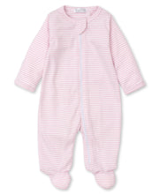 Load image into Gallery viewer, Classic Rib Footie w/ Zip STR - Pink
