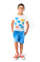 Load image into Gallery viewer, Graphic Short Sleeve Tee - Tall Palms - Cloud Heather