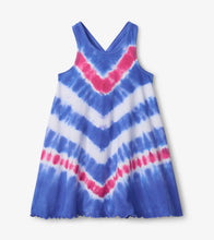 Load image into Gallery viewer, Summer Wave Trapeze Dress - AMPARO BLUE