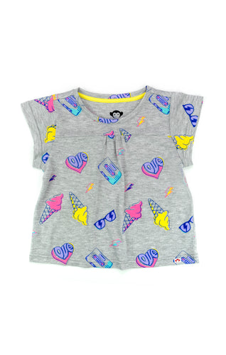 Elsa Tee - Heather Grey