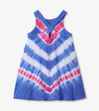 Load image into Gallery viewer, Summer Wave Trapeze Dress - AMPARO BLUE