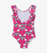 Load image into Gallery viewer, Rainbow Arch Ruffle Sleeve Swimsuit