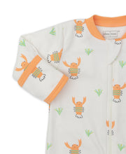 Load image into Gallery viewer, Lobster Footie w/ Zip PRT - Orange