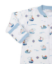 Load image into Gallery viewer, Boats at Sea Footie w/ Zip PRT - Multi