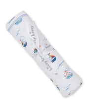 Load image into Gallery viewer, Boats at Sea Blanket PRT - Multi