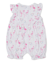Load image into Gallery viewer, Flowers n Flamingos Short Playsuit PRT - Multi