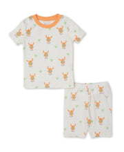 Load image into Gallery viewer, Lobster Party Short PJ Set Snug PRT - Orange