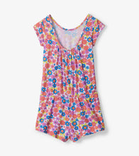 Load image into Gallery viewer, Retro Floral Romper - White