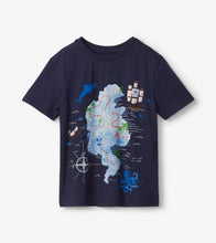 Load image into Gallery viewer, Treasure Map Graphic Tee - Peacoat
