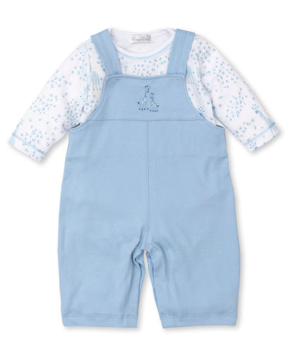 Speckled Giraffes Overall Set Mix - Light Blue