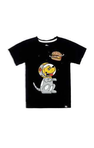 Graphic Short Sleeve Tee -  Planet Burger - Black