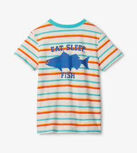 Load image into Gallery viewer, Fishing Stripes Striped Pocket Tee - Sea Salt