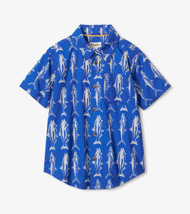 Big Fish Short Sleeved Button Down Shirt - Limoges