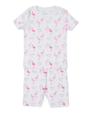 Load image into Gallery viewer, Flowers n Flamingos Short PJ Set Snug PRT - Multi