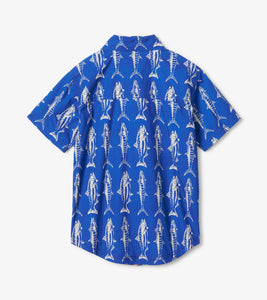Big Fish Short Sleeved Button Down Shirt - Limoges