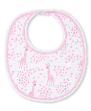 Load image into Gallery viewer, Speckled Giraffes Bib PRT - Pink
